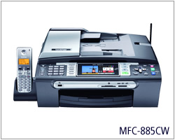 Máy in Broher MFC 885CW, Wifi, In, Scan, Copy, Fax, In phun màu