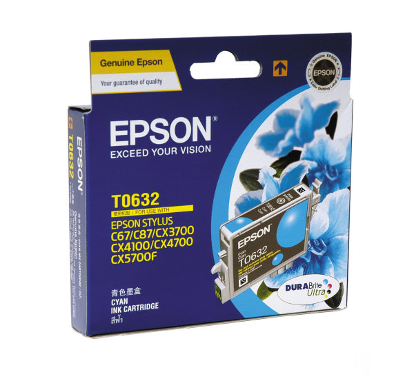 Mực in Epson T063290 Cyan Ink Cartridge (T063290)