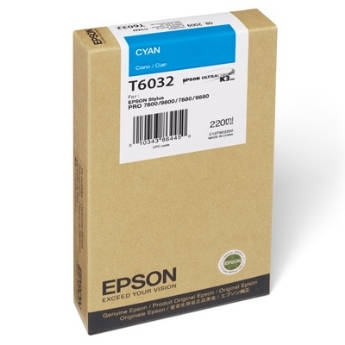 Mực in Epson T6032 Hộp mực Xanh (220ml) (C13T603200)