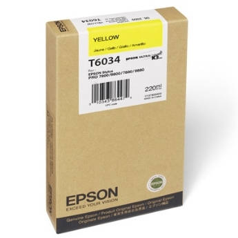 Mực in Epson T6034 Hộp mực Vàng (220ml) (C13T603400)