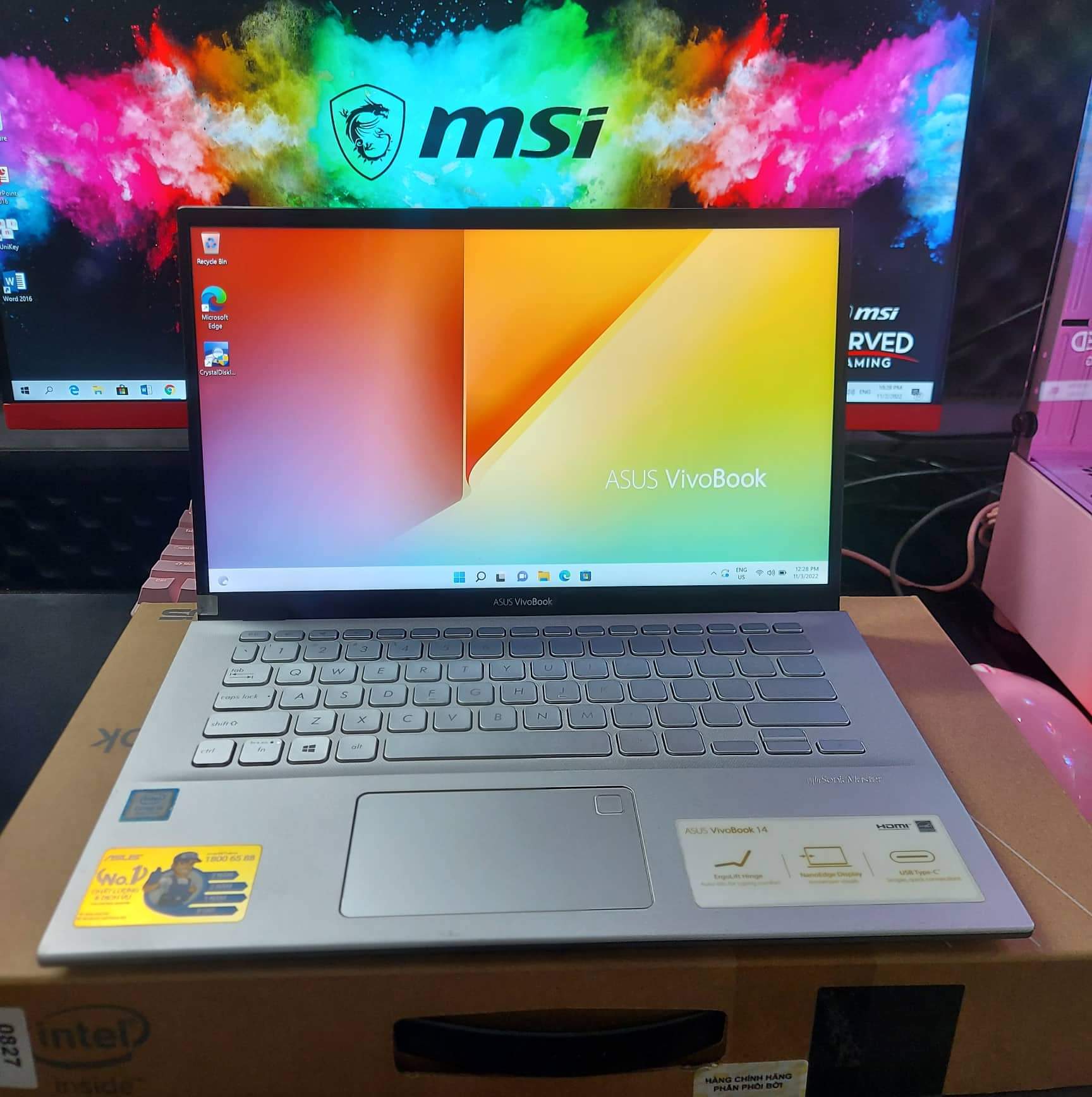 Laptop Asus VivoBook X412fa, i5 – 8265u, 8G, 512G, 14in FHD, giá rẻ