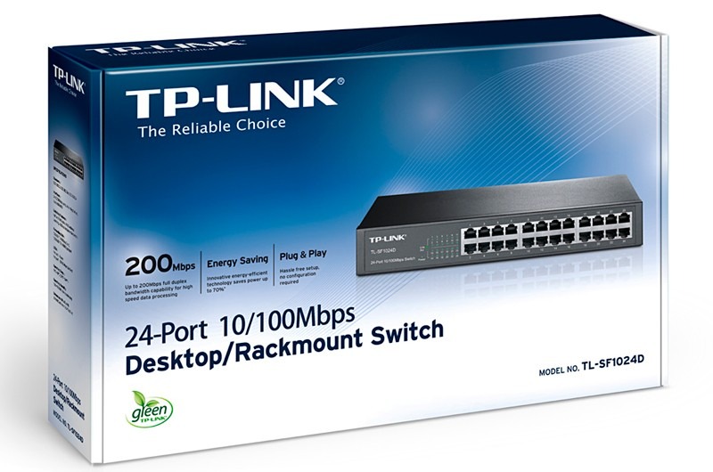 Switch TP-Link TL-SF1024, 24 cổng có giá treo 10/100Mbps